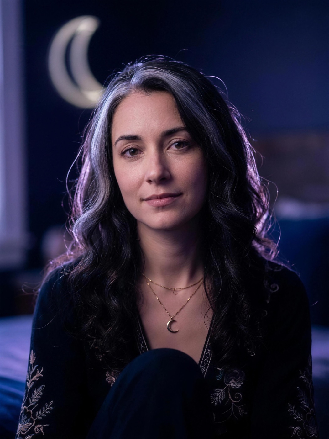 Selene, guía de Tarot con IA — retrato generado, no imita a nadie real